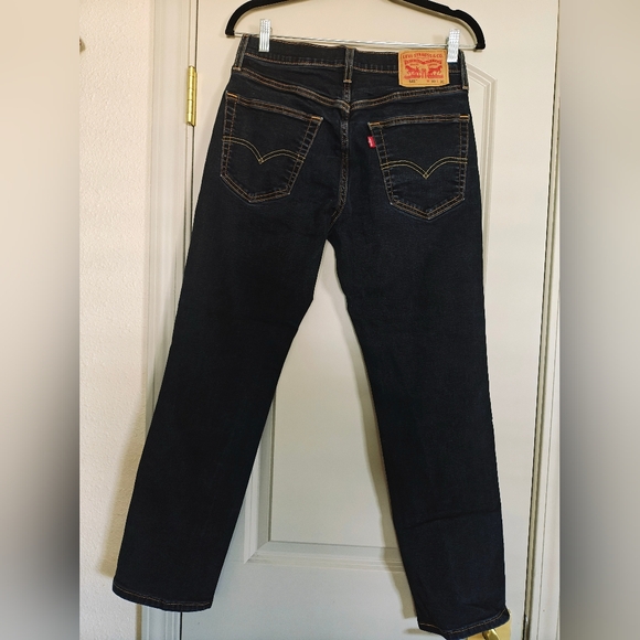 Levi's Men's Dark Blue Straight Jeans - Picture 1 of 8
